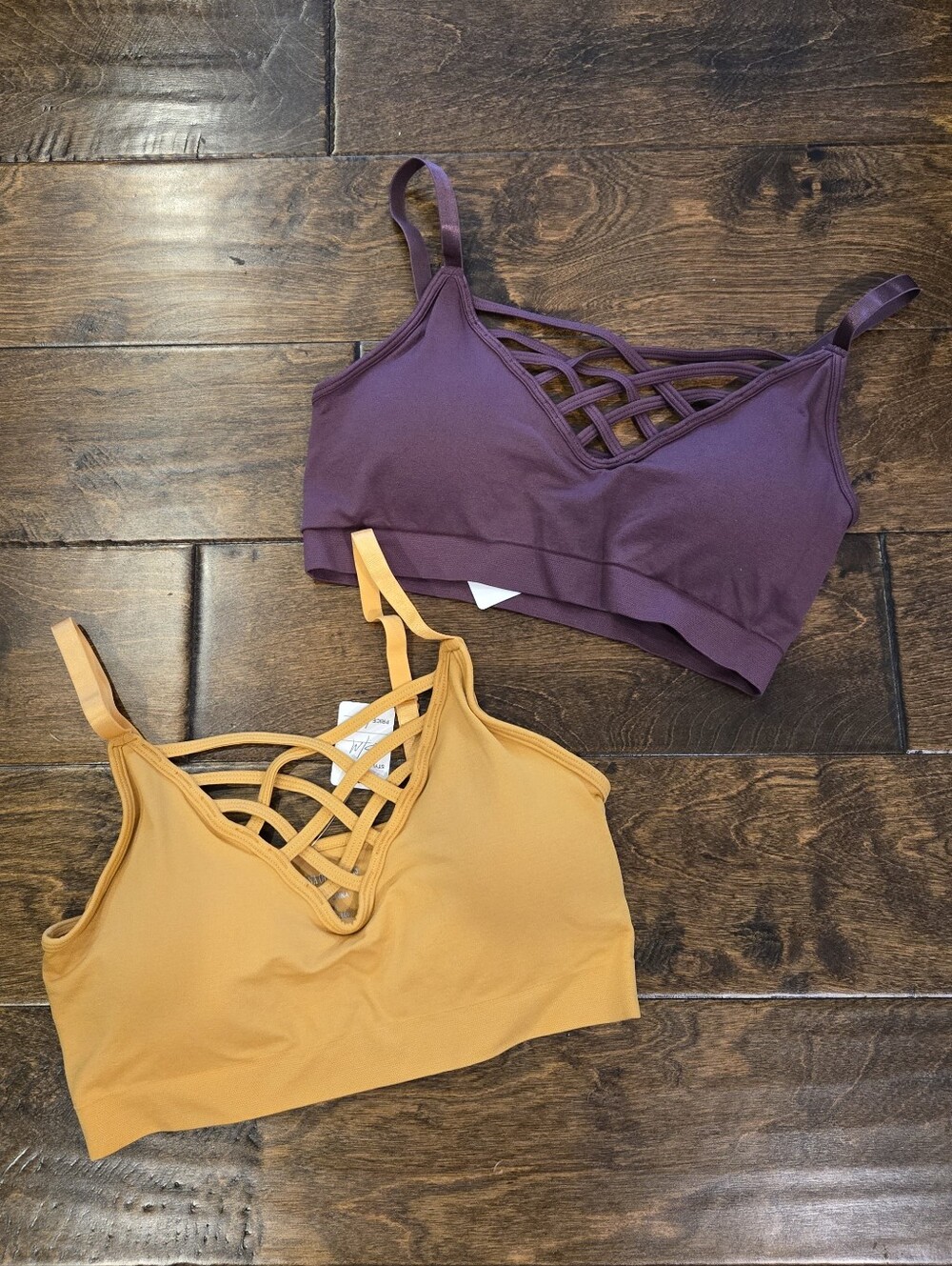 NWT Zenana Bralettes Size S/M Set Of 2
